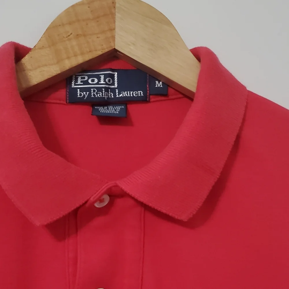 Polo by Ralph Lauren Men's Red Polo Shirt Medium